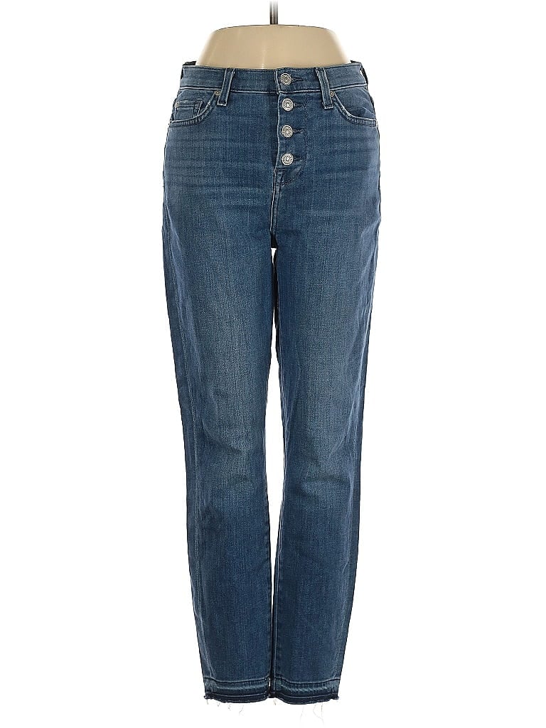 Pre-owned 7 For All Mankind Jeans In Blue