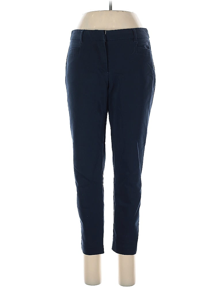 Pantalon Long Femme Dana Buchman - Taille 6 - Soie Bleue Doublée - Occasion Très Bon état