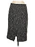 Talbots 100% Polyester Chevron-herringbone Gray Casual Skirt Size 8 - photo 2