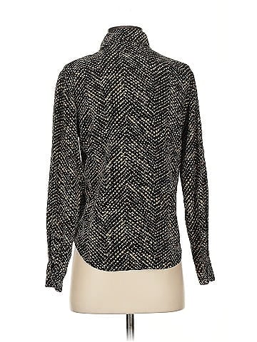 Magaschoni Long Sleeve Silk Top (view 2)