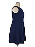 En Focus Studio Solid Blue Casual Dress Size 14 - photo 4