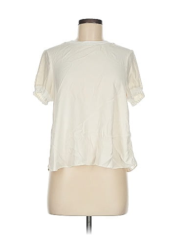 Cinq à Sept Short Sleeve Silk Top (view 1)