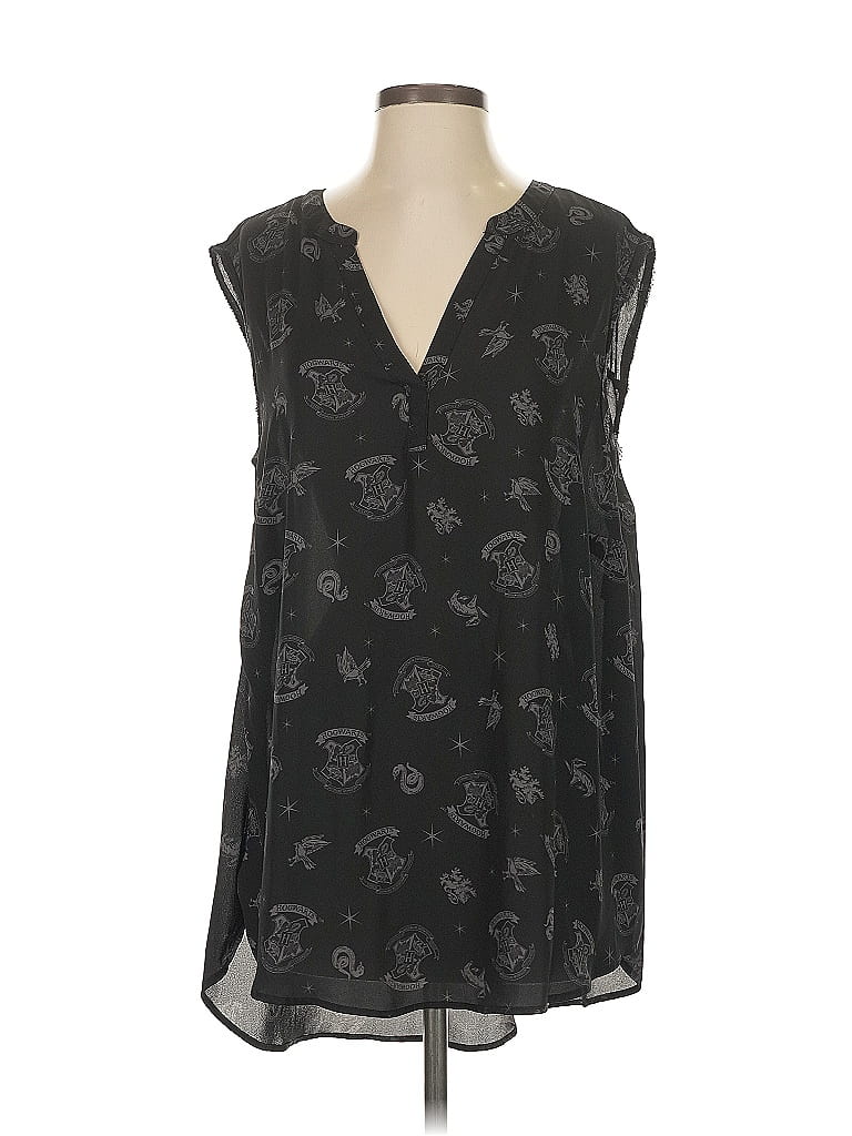 Harry Potter 100% Cotton Black Sleeveless Blouse Size 2 - photo 1