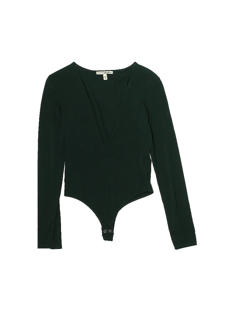 Pre-owned Express One Eleven Bodysuit In Green