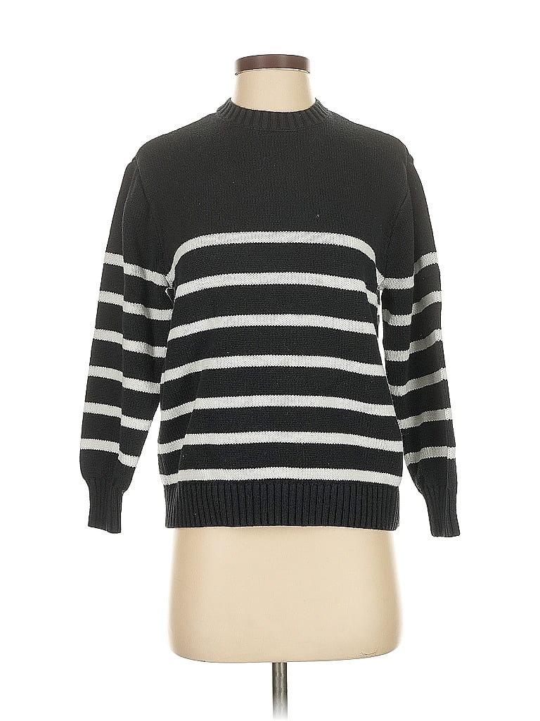 Pre-owned Hollister Pullover Sweater In Black