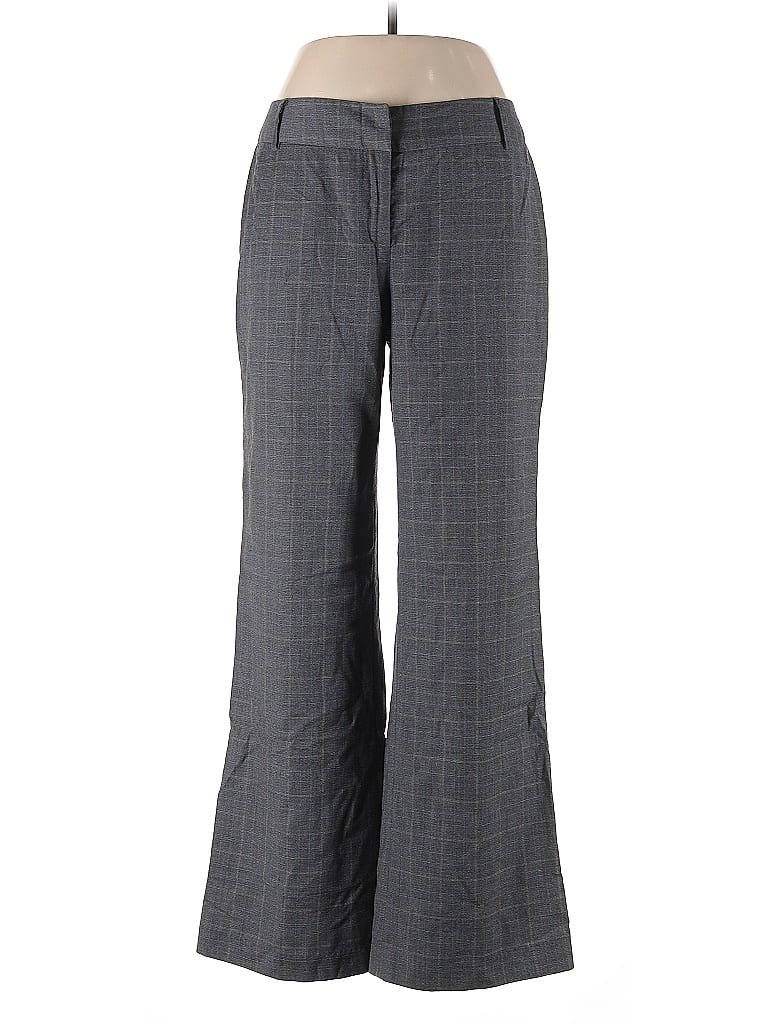 John Paul Richard Women's Plaid Tie Front Pull on Pants Black Size Small