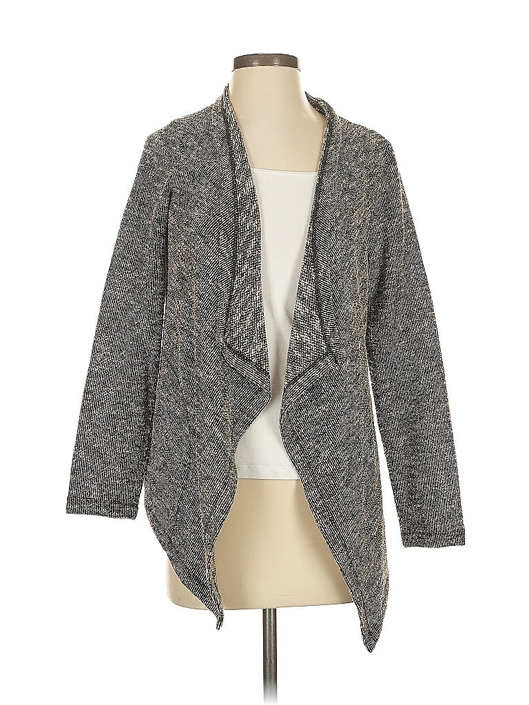 Pre-owned Jones New York Sport Cardigan Sweater In Gray