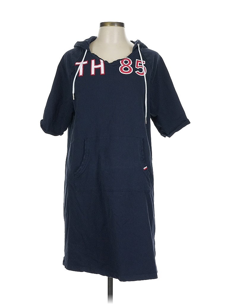 Pre-owned Tommy Hilfiger Poncho In Blue