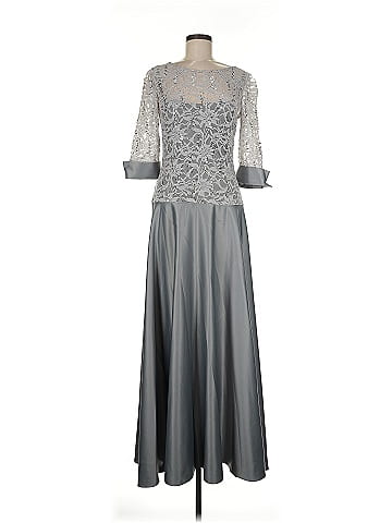 JS Collections Gray Cocktail Dress Size 8