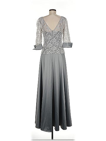 JS Collections Gray Cocktail Dress Size 8