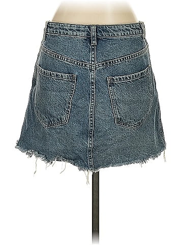 We the Free Denim Skirt (view 2)