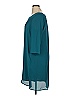 Everly 100% Polyester Solid Teal Casual Dress Size XL - photo 5