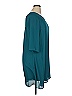 Everly 100% Polyester Solid Teal Casual Dress Size XL - photo 4