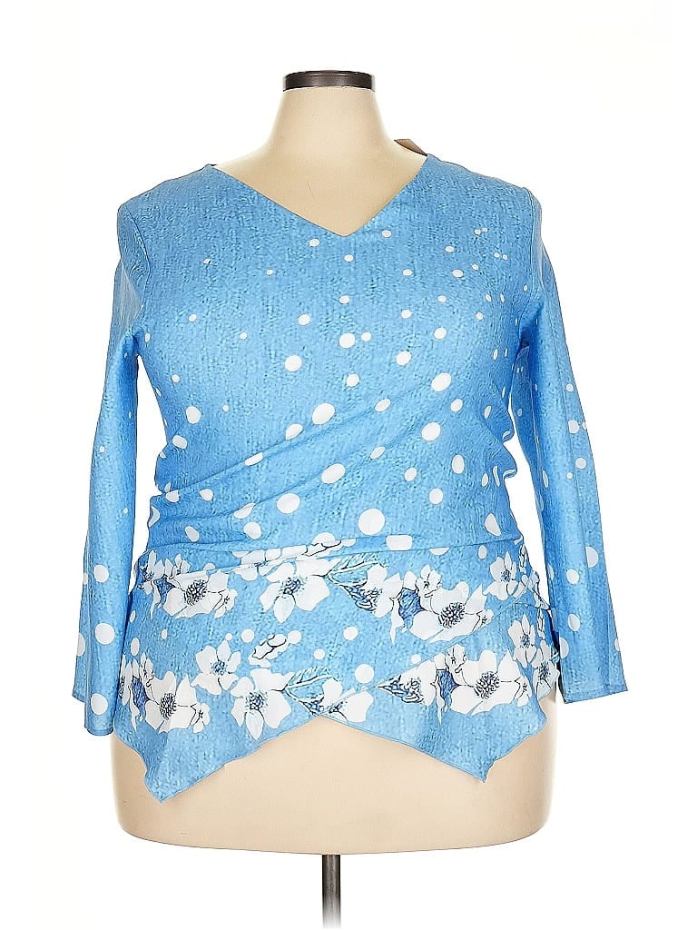 Unbranded 3/4 Sleeve Blouse In Multi