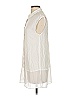 BCBGeneration Ivory Sleeveless Button-Down Shirt Size XXS - photo 5