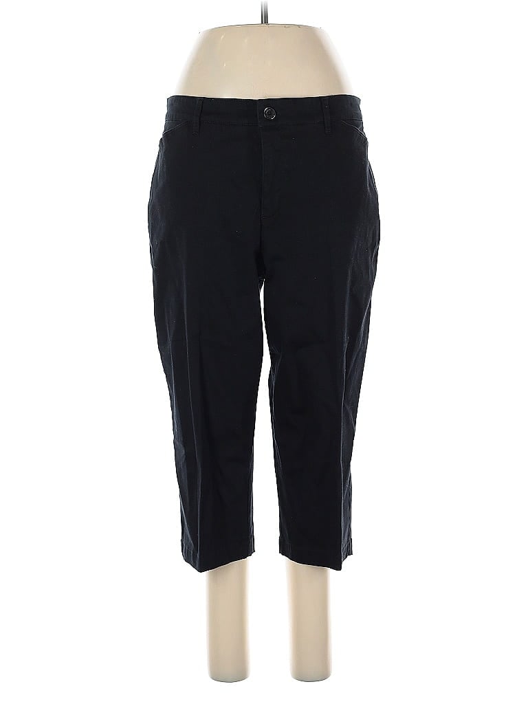 Pre-owned Gloria Vanderbilt Casual Pants In Black