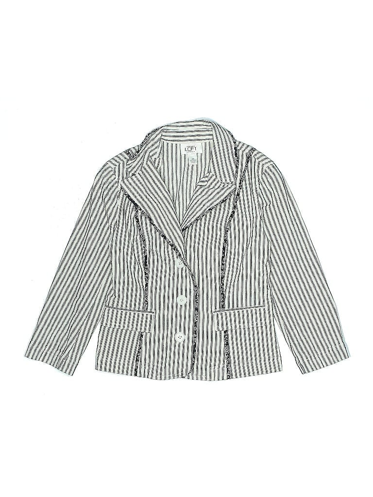 Pre-owned Ann Taylor Loft Jacket In Blue