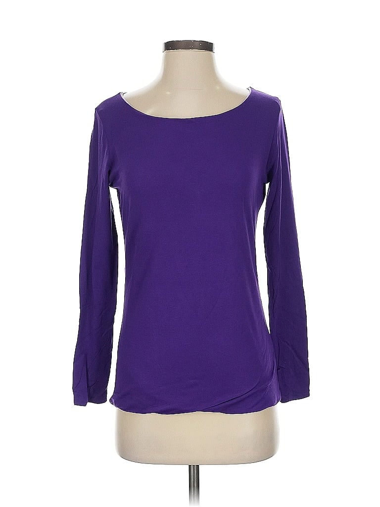 Les Copains 100% Elastane Purple 3/4 Sleeve T-Shirt Size EU (IT) 40 / US 4 - photo 1