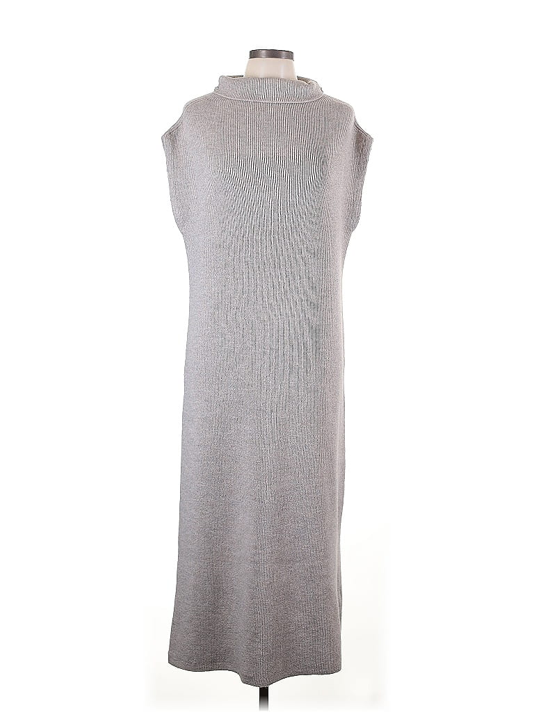 Pre-owned Avantlook Casual Dress In Gray