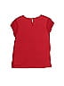 Massimo Dutti 100% Polyester Red Short Sleeve Blouse Size S - photo 2