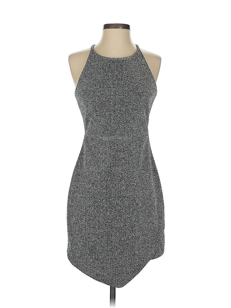 Pre-owned Express Casual Dress In Gray