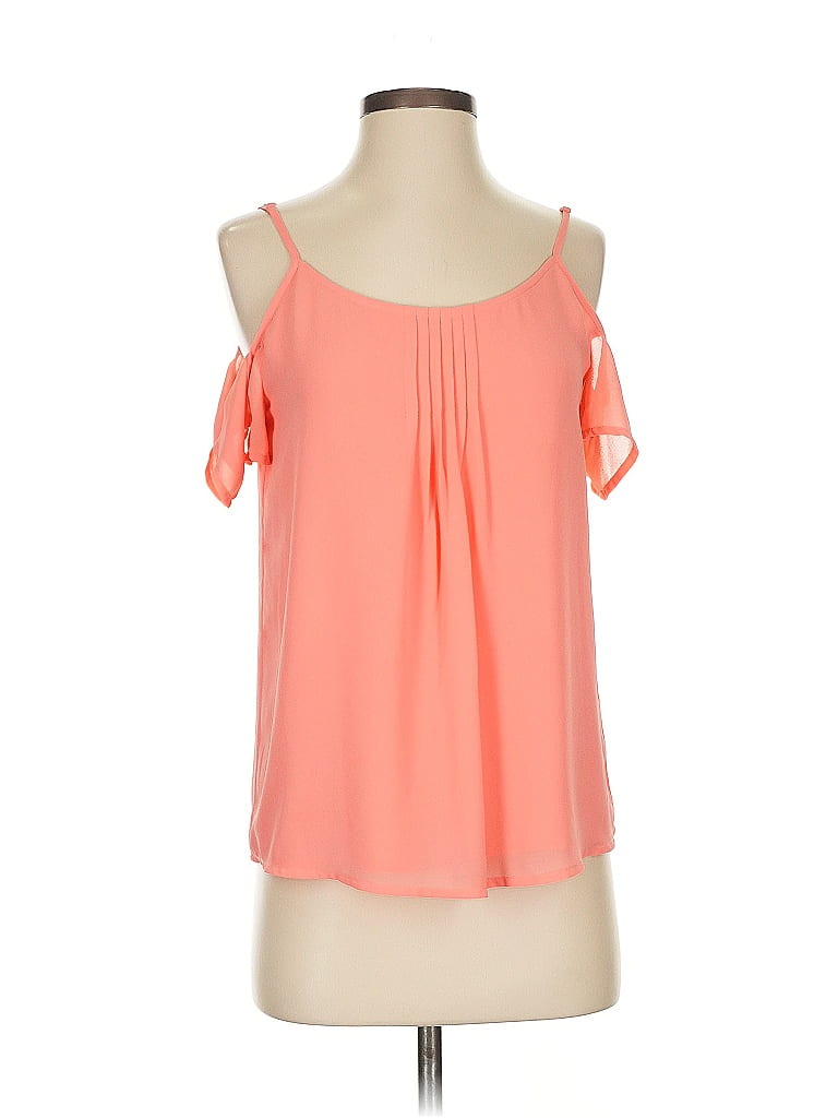 Pre-owned Naked Zebra Sleeveless Blouse In Orange