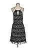 1.State 100% Polyester Print Black Casual Dress Size 0 - photo 1