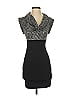 Guess 100% Polyester Tweed Gray Casual Dress Size 1 - photo 1