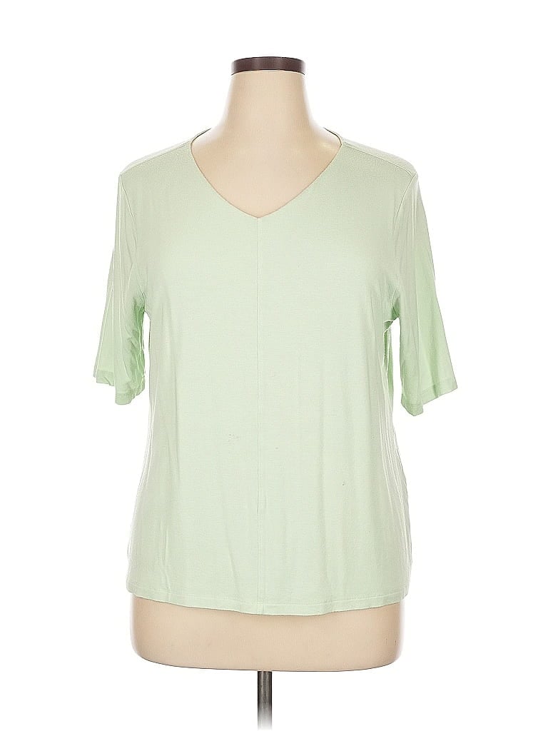 Pre-owned Chico's Short Sleeve T-shirt In Green
