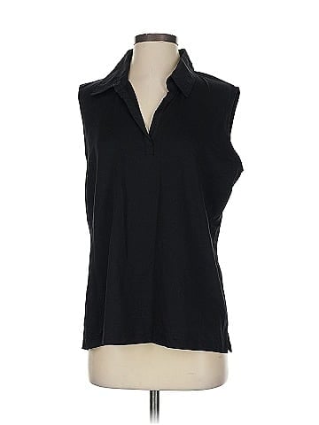 A'nue Ligne Sleeveless Button-Down Shirt (view 1)