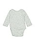 Amazon Essentials 100% Cotton Gray Long Sleeve Onesie Size 0-3 mo - photo 2