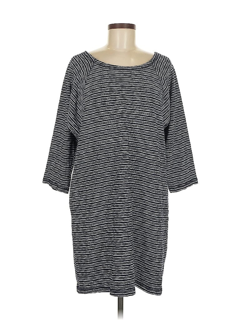 Pre-owned T By Talbots Casual Dress In Blue