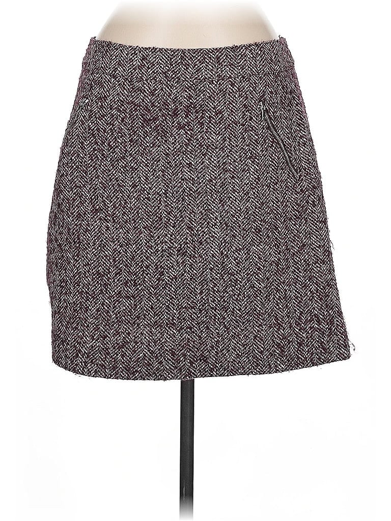 Pre-owned Ann Taylor Loft Casual Skirt In Burgundy