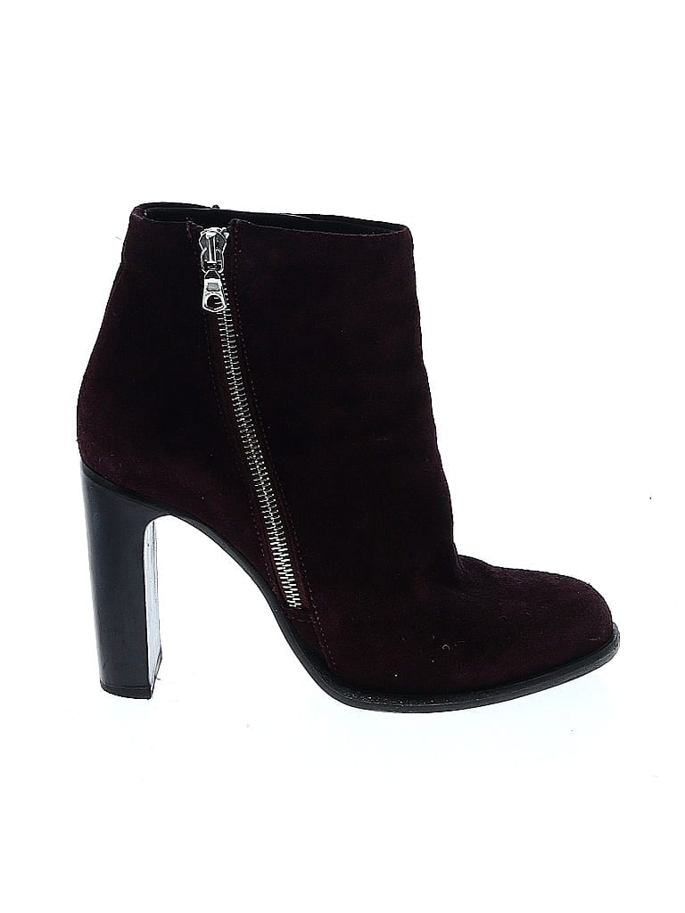 Pre-owned Rag & Bone Ankle Boots In Burgundy