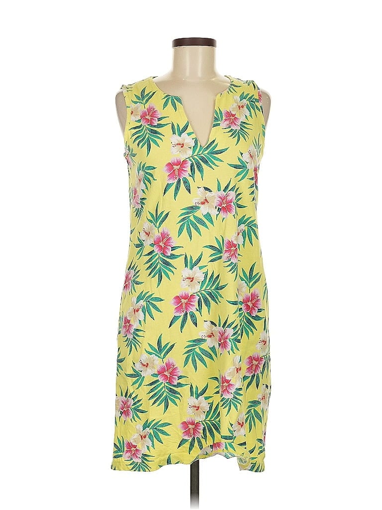 Pre-owned Lands' End Casual Dress In Yellow