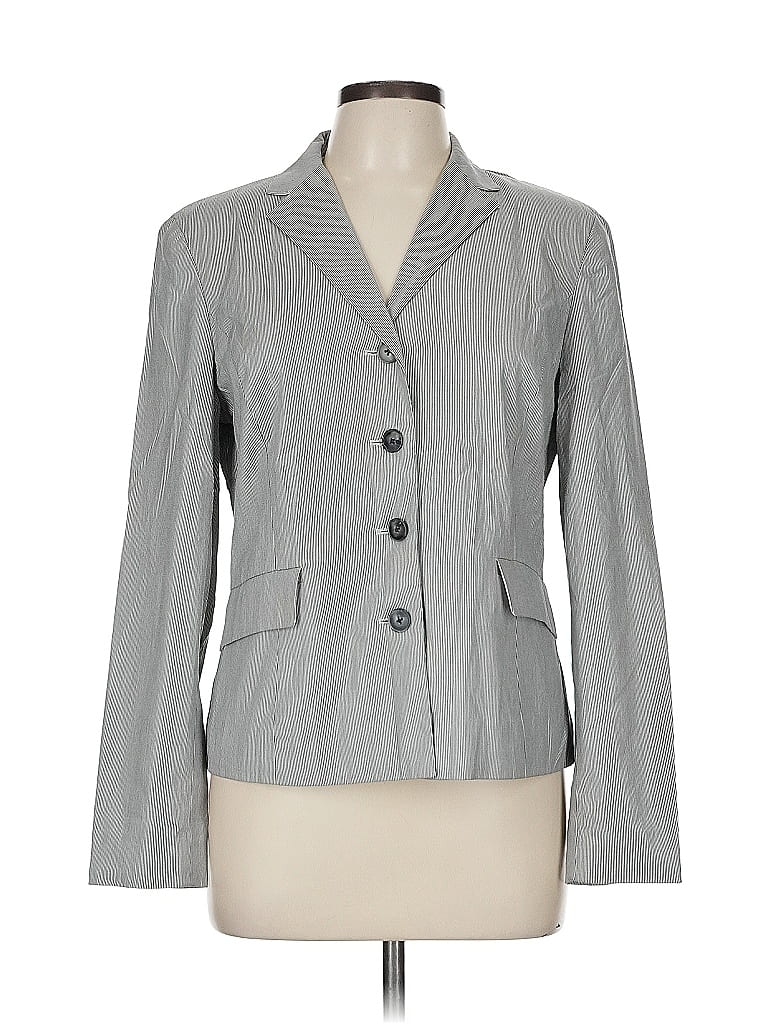 Pre-owned Talbots Blazer Jacket In Gray