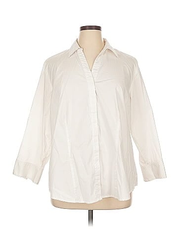 Riders by Lee 3/4 Sleeve Button-Down Shirt (view 1)