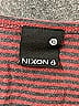 Nixon 100% Cotton Stripes Burgundy Short Sleeve T-Shirt Size XS - photo 3