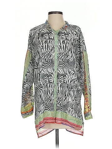 Johnny Was Long Sleeve Silk Top (view 1)
