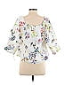 Tanya Taylor White 3/4 Sleeve Blouse Size 2 - photo 2