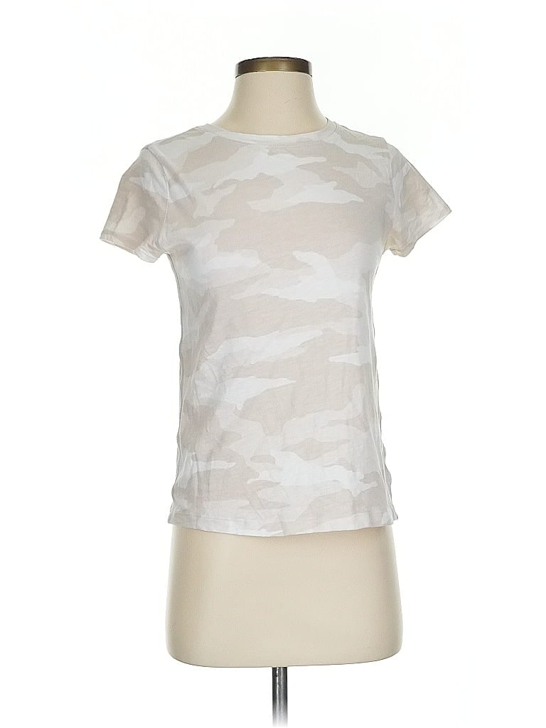 Pre-owned Athleta Short Sleeve T-shirt In White