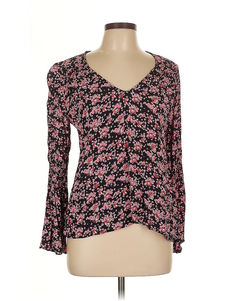 Pre-owned By Timo Long Sleeve Blouse In Pink