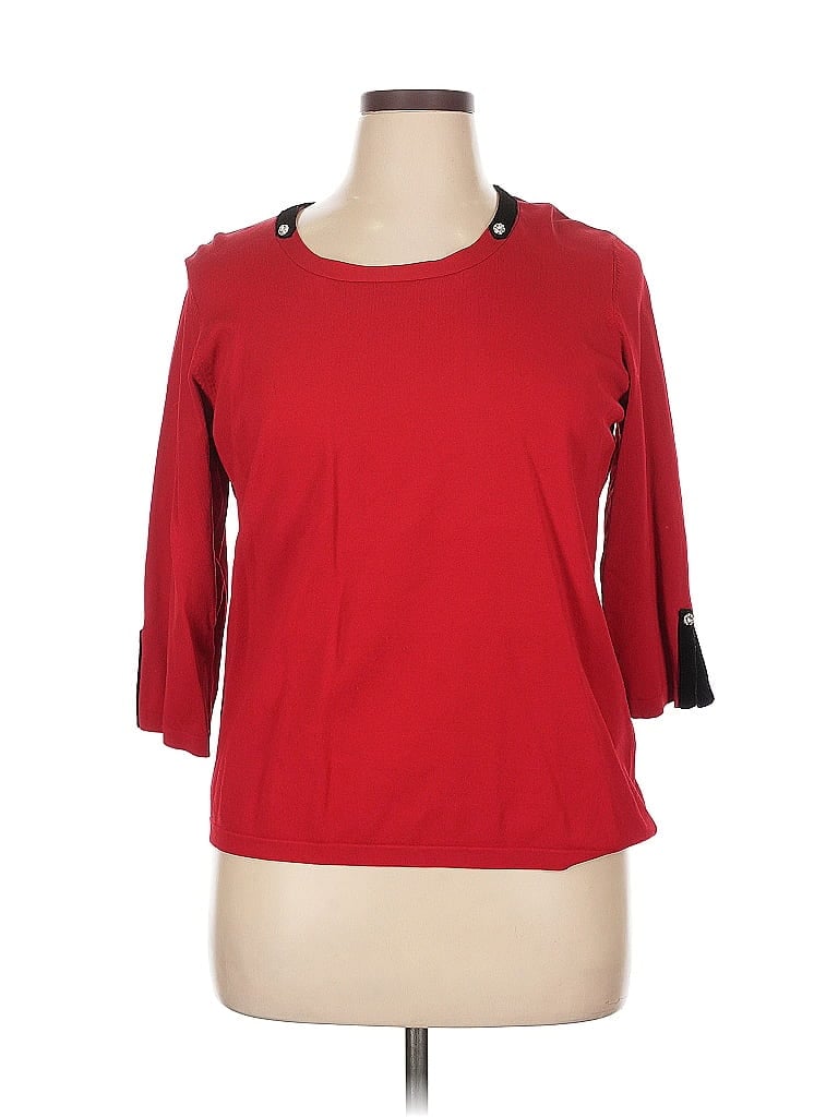 Pre-owned Dressbarn Sweatshirt In Red
