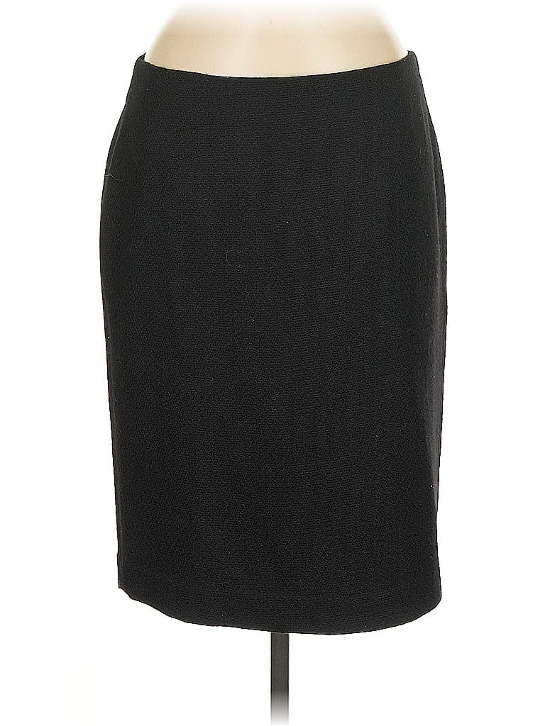 Pre-owned Talbots Wool Skirt In Black