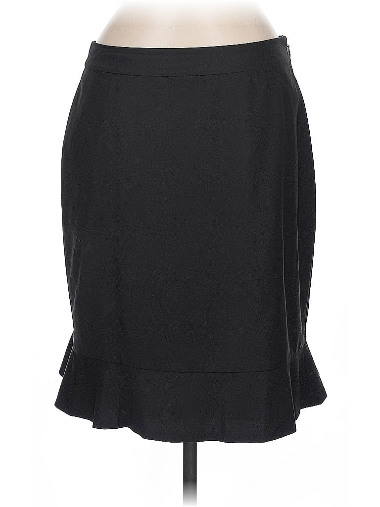 Pre-owned Ann Taylor Wool Skirt In Black