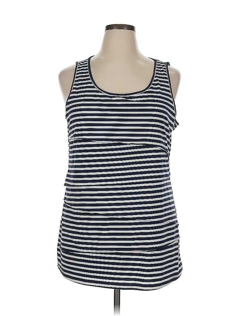 Pre-owned The Limited Tank Top Blue Halter Neckline Tops