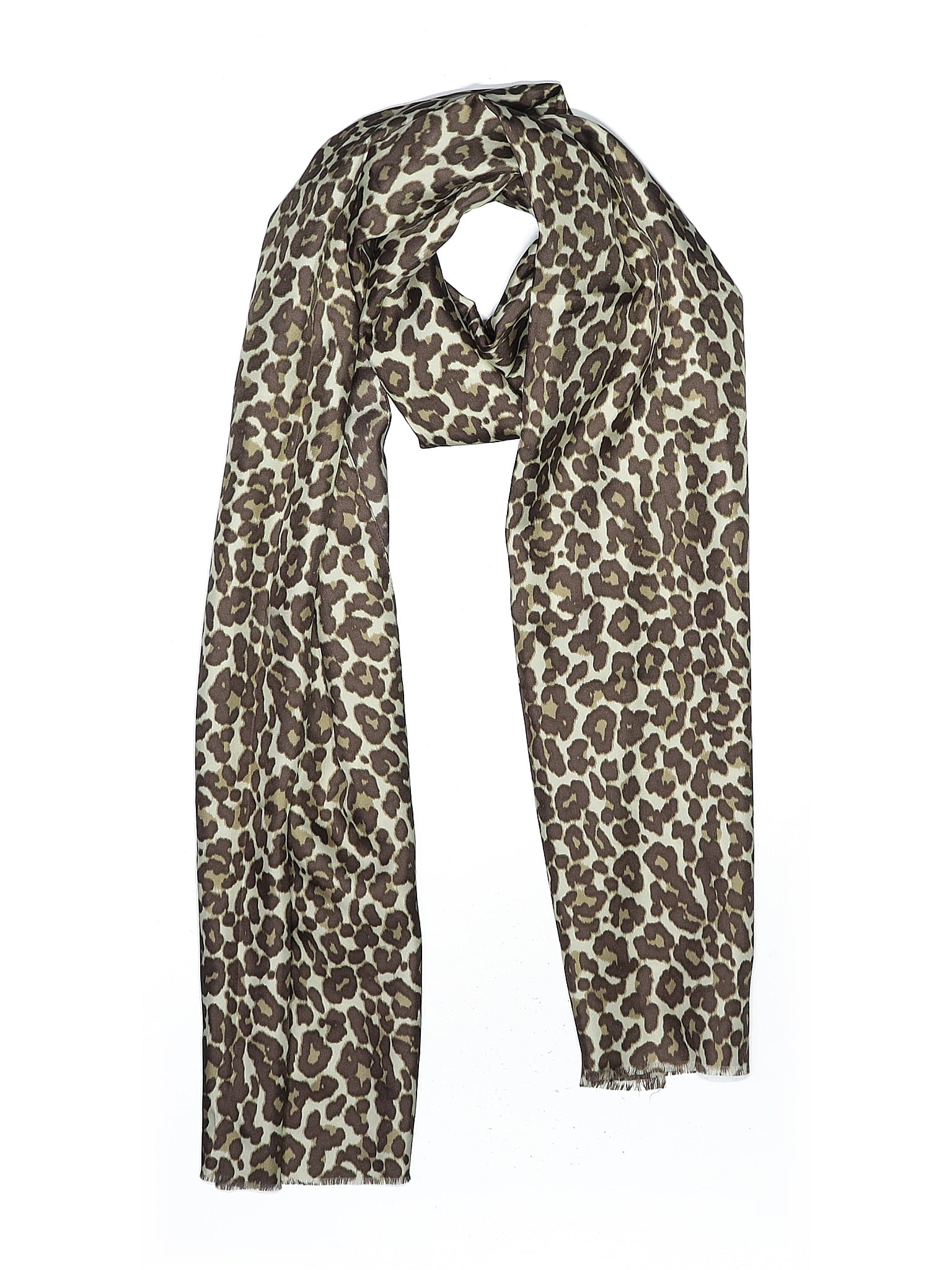 Unbranded Animal Print Brown Scarf One size