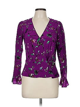 Tanya Taylor Long Sleeve Silk Top