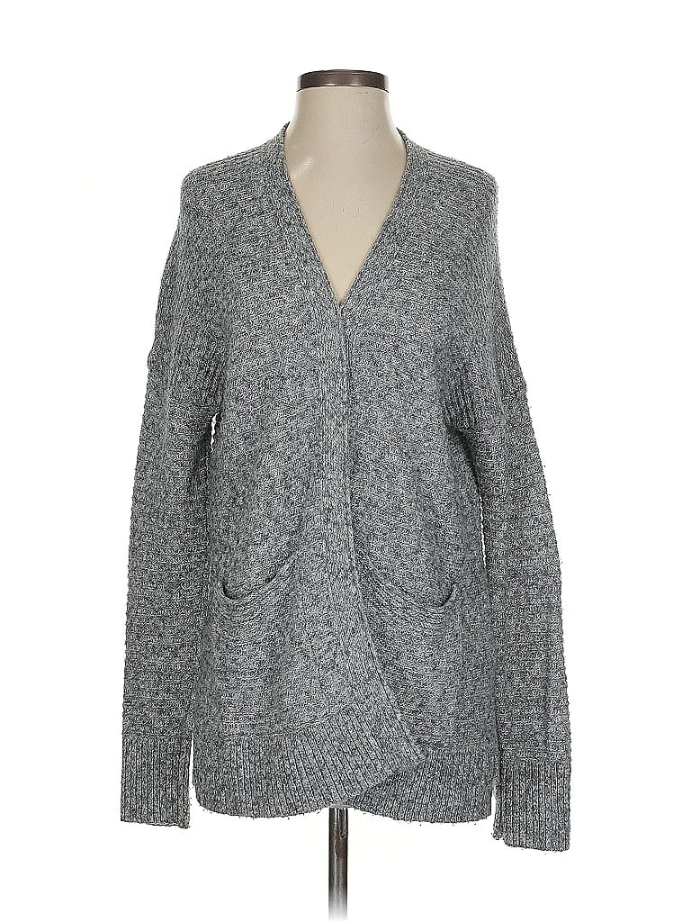 Pre-owned Abercrombie & Fitch Cardigan Sweater In Gray