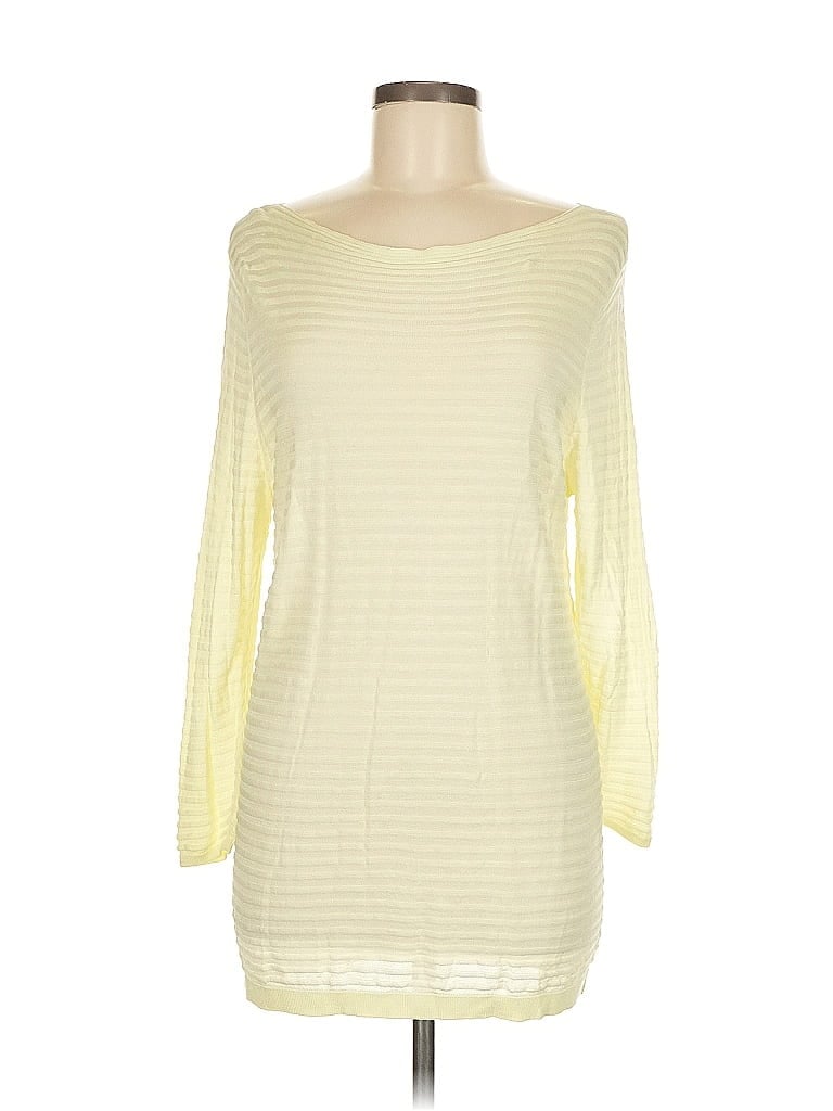 Pre-owned Ann Taylor Loft Pullover Sweater In Yellow